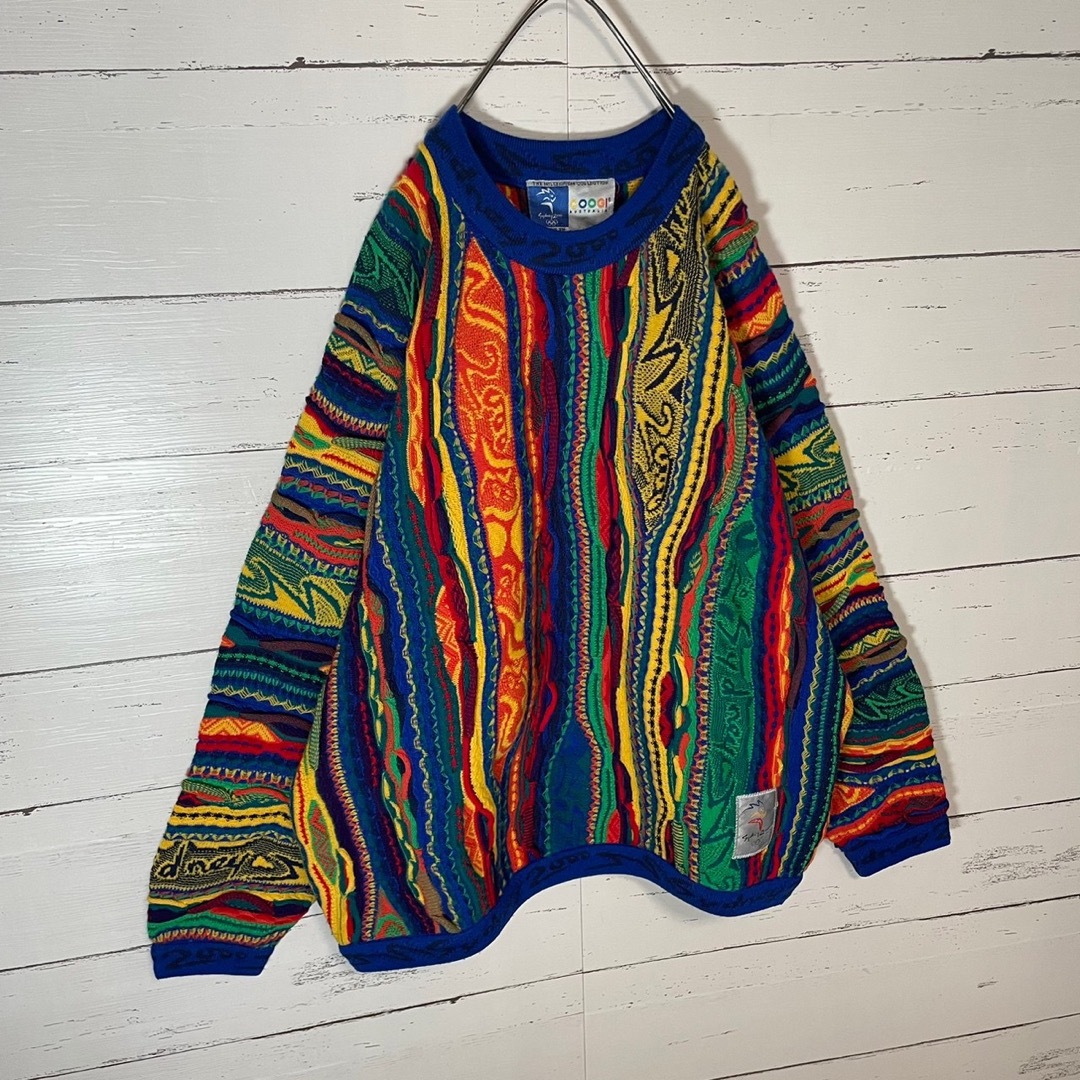 幻の1点モノ】coogi クージー 立体 編込み 3Dニット 即完売モデル-