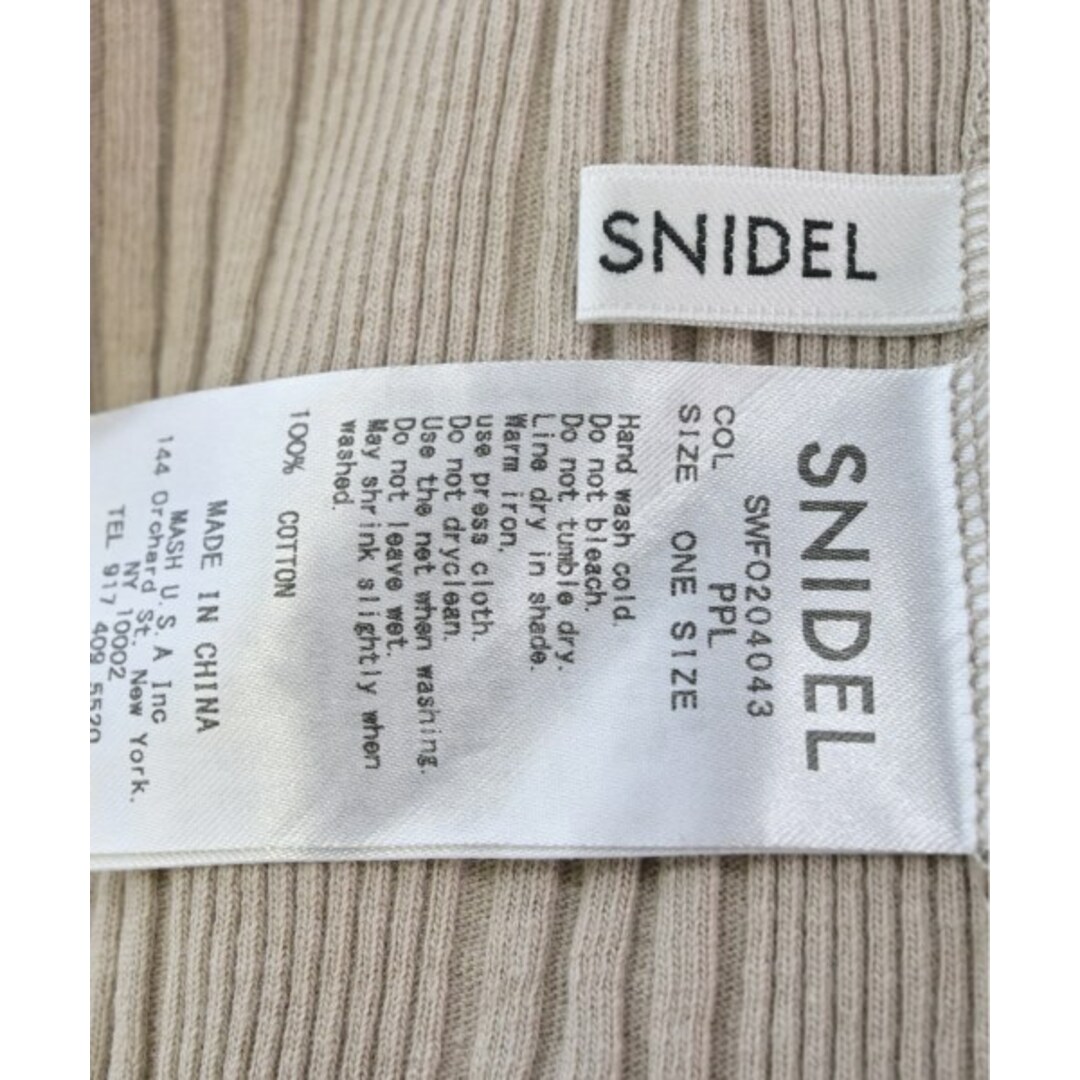 SNIDEL(スナイデル)のSNIDEL スナイデル タンクトップ F ベージュ 【古着】【中古】 レディースのトップス(タンクトップ)の商品写真