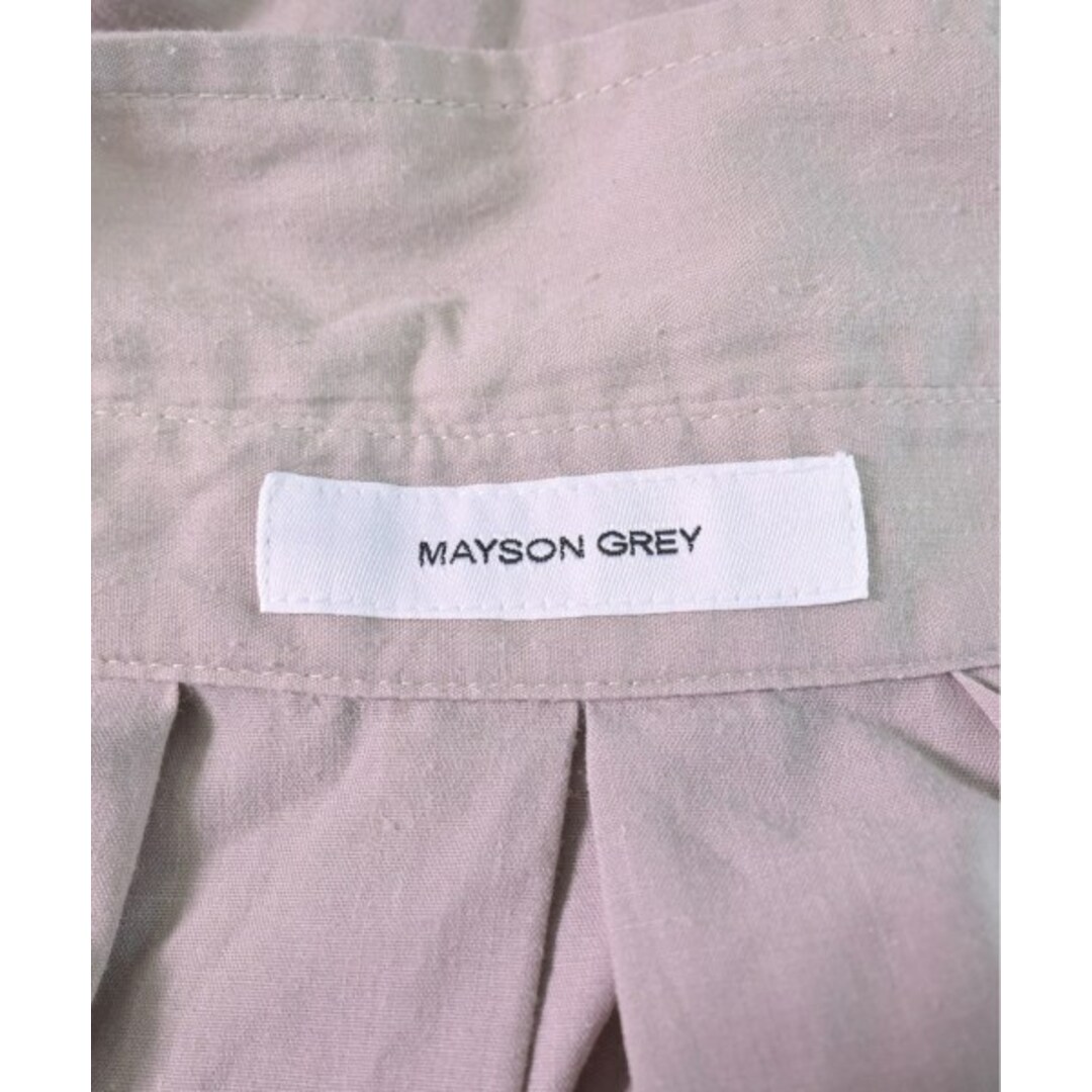 MAYSON GREY(メイソングレイ)のMAYSON GREY メイソン　グレイ シャツワンピース 2(M位) ベージュ 【古着】【中古】 レディースのワンピース(その他)の商品写真