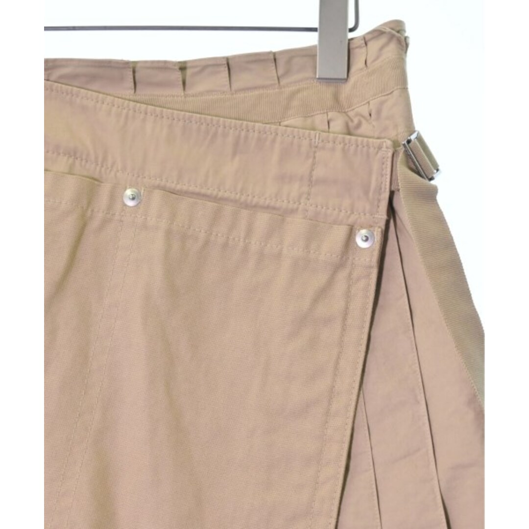 sacai - sacai サカイ ひざ丈スカート 2(M位) ベージュ 【古着】【中古