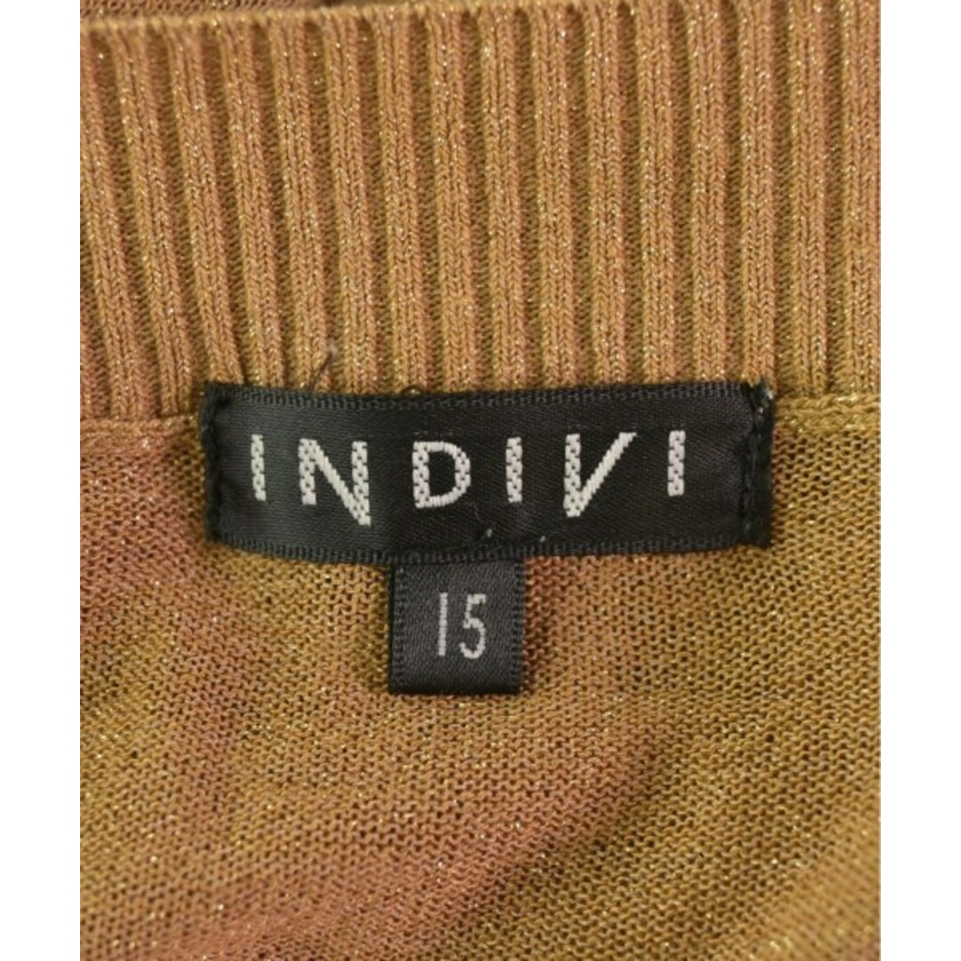 INDIVI(インディヴィ)のINDIVI インディヴィ カーディガン 15(XXL位) キャメル 【古着】【中古】 レディースのトップス(カーディガン)の商品写真