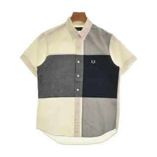 フレッドペリー(FRED PERRY)のFRED PERRY フレッドペリー カジュアルシャツ S 白 【古着】【中古】(シャツ)