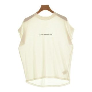 メゾンドベージュ(MAISON DE BEIGE)のMaison de Beige Tシャツ・カットソー 9(M位) 白 【古着】【中古】(カットソー(半袖/袖なし))