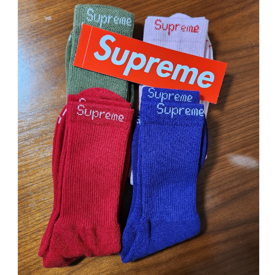 supreme ソックス 4色セット