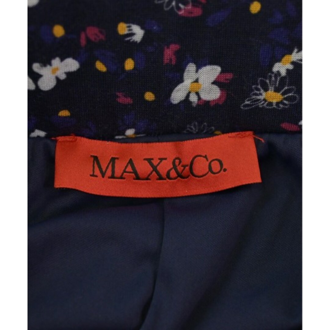 MAX&CO. ロング・マキシ丈スカート S 紺x白等花柄   ロングスカート