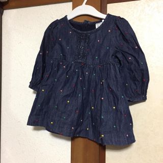 ベビーギャップ(babyGAP)のカラフルドット柄ワンピ(ワンピース)