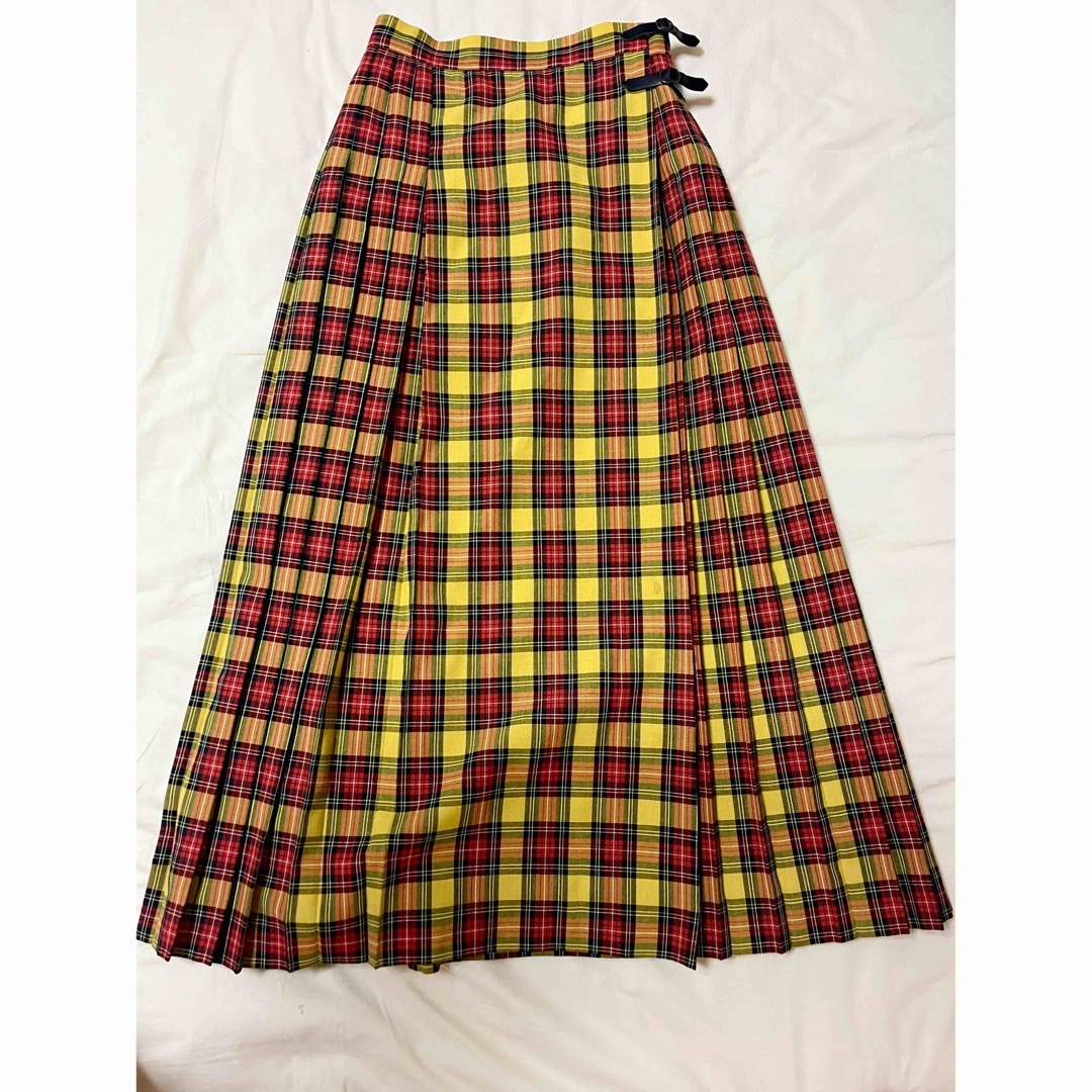 CHILD WOMAN(チャイルドウーマン)のチャイルドウーマン　チェック巻きスカート レディースのスカート(ロングスカート)の商品写真