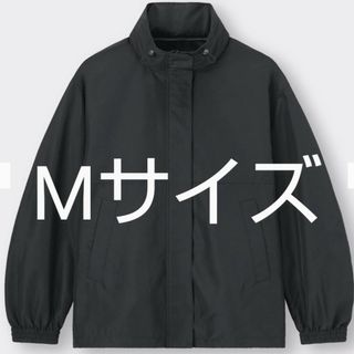 ジーユー(GU)の新品　M　黒　UVカットオーバーサイズブルゾン　GU(ブルゾン)