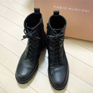 FABIO RUSCONI - ファビオルスコーニ ロングブーツ - 黒の通販|ラクマ