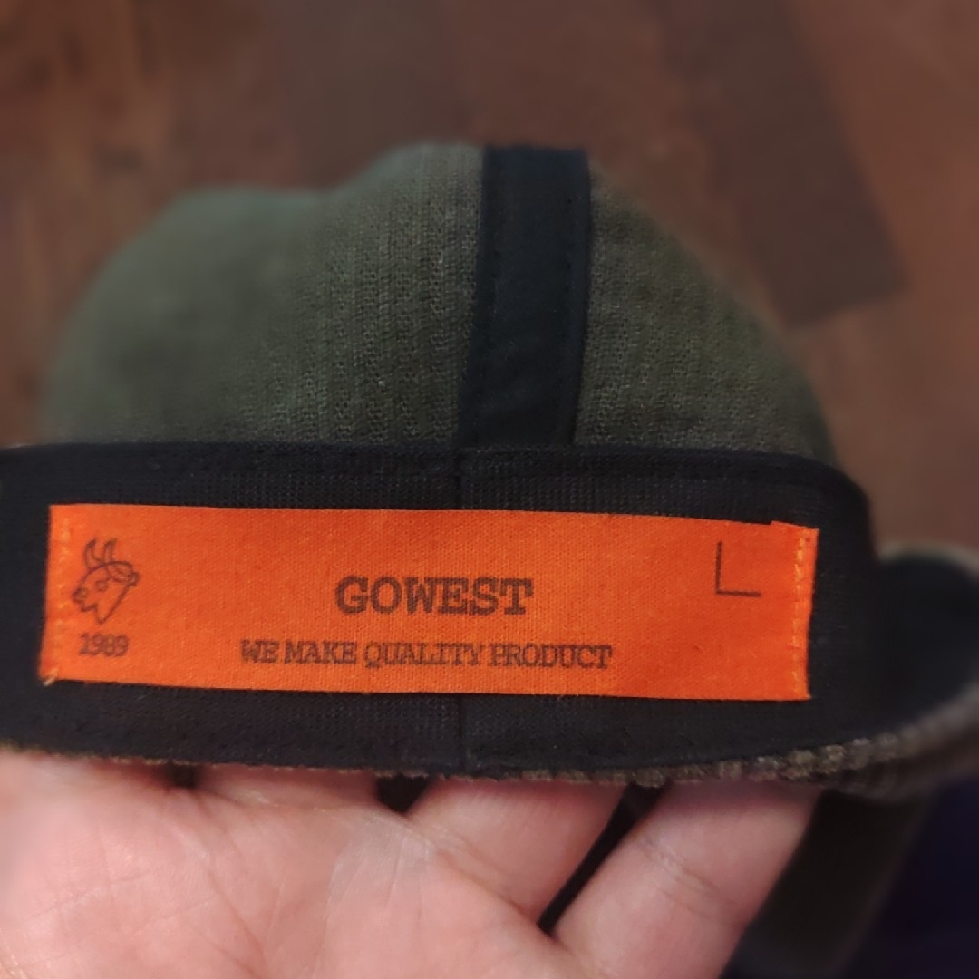 GOWEST(ゴーウエスト)のGOWEST　GO HEMP phatee 帽子　キャップ　コーデュロイ　カーキ メンズの帽子(キャップ)の商品写真