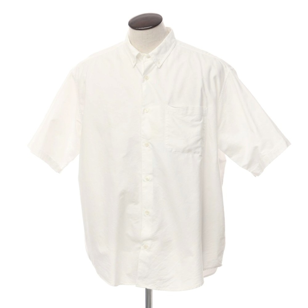 シュプリーム Supreme 2023年春夏 Loose Fit S/S Oxford Shirt オックスフォードコットン 半袖BDシャツ ホワイト【サイズL】【メンズ】