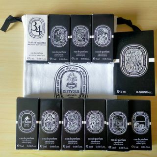 ディプティック(diptyque)のdiptyque　EDP　サンプル11点セット＋巾着袋(ユニセックス)