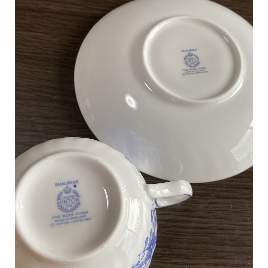 Royal Doulton(ロイヤルドルトン)のMINTON ミントン シャリマー カップ&ソーサー 新品箱付き インテリア/住まい/日用品のキッチン/食器(グラス/カップ)の商品写真