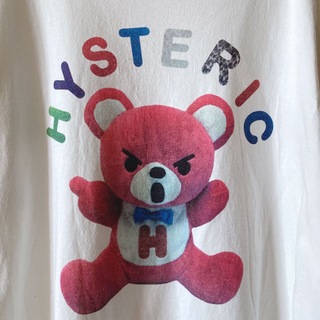 Hysteric Glamour ヒスベア クマ ビッグロゴ カットソー