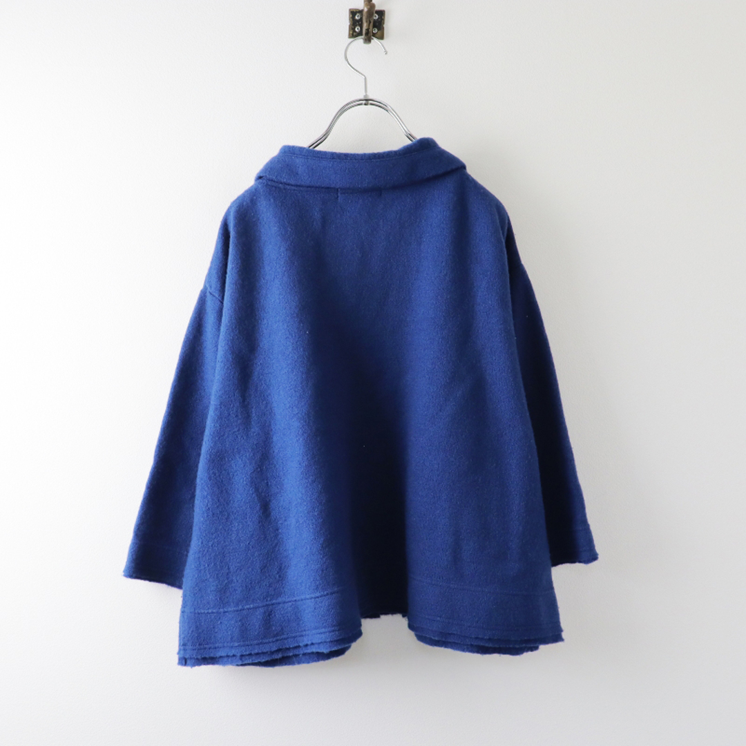 【美品】Cotton House Aya チェック柄　ノーカラーシャツ　Mサイズ