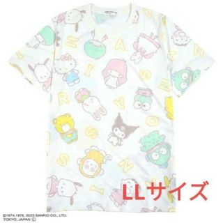 サンリオ(サンリオ)のSANRIO サンリオキャラクターズ 総柄半袖Tシャツ LLサイズ(Tシャツ(半袖/袖なし))