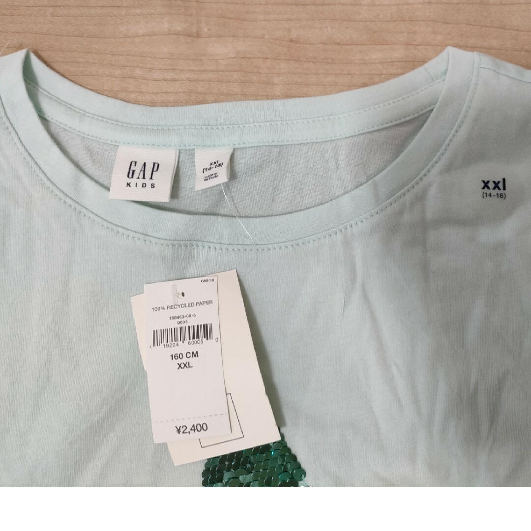 GAP(ギャップ)のギャップ　スパンコールロンＴ　160 キッズ/ベビー/マタニティのキッズ服女の子用(90cm~)(Tシャツ/カットソー)の商品写真