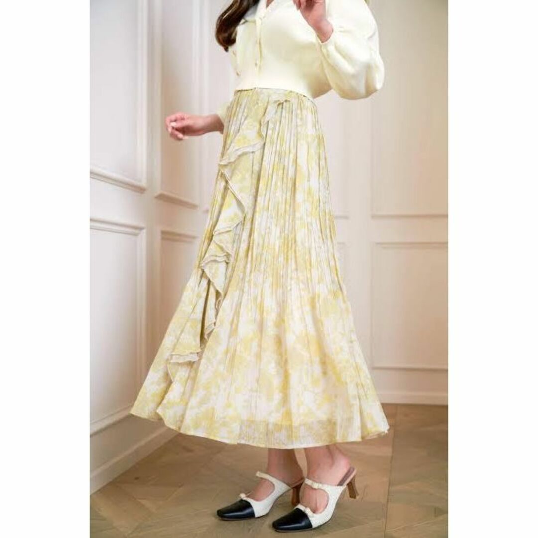 ハーリップトゥ　ロングスカート Her lip to - 【herlipto】Pleated Chiffon Long Skirtの通販 by