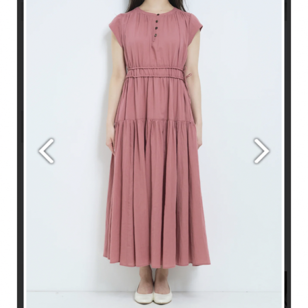 COHINA - COHINA ギャザーコットンワンピースの通販 by T's shop COHINA - COHINA ギャザーコットンワンピースの通販 by T's shop