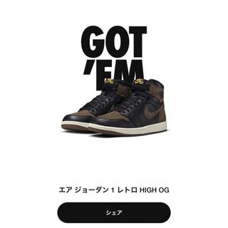 ナイキ(NIKE)のnike AJ1 エアー ジョーダン 1 palomino Air jordan(スニーカー)