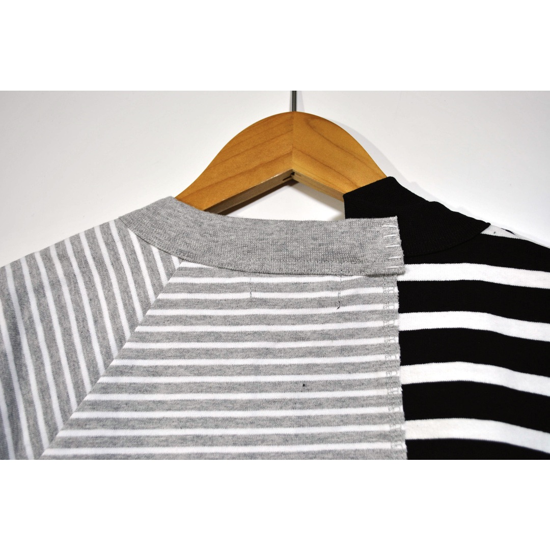kolor(カラー)の未使用 kolor カラー ドッキングボーダーTシャツ 黒白 4  メンズのトップス(Tシャツ/カットソー(半袖/袖なし))の商品写真