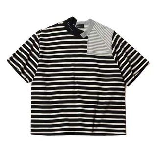 カラー(kolor)の未使用 kolor カラー ドッキングボーダーTシャツ 黒白 4 (Tシャツ/カットソー(半袖/袖なし))