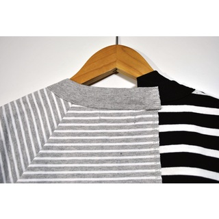 kolor - 未使用 kolor カラー ドッキングボーダーTシャツ 黒白 4 の 