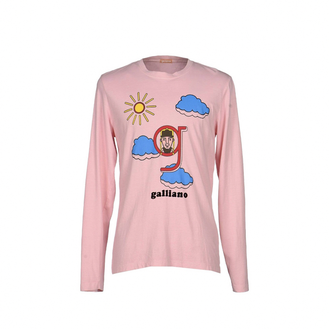 GALLIANO(ガリアーノ)のgalliano ピンク　ロンT メンズのトップス(Tシャツ/カットソー(七分/長袖))の商品写真