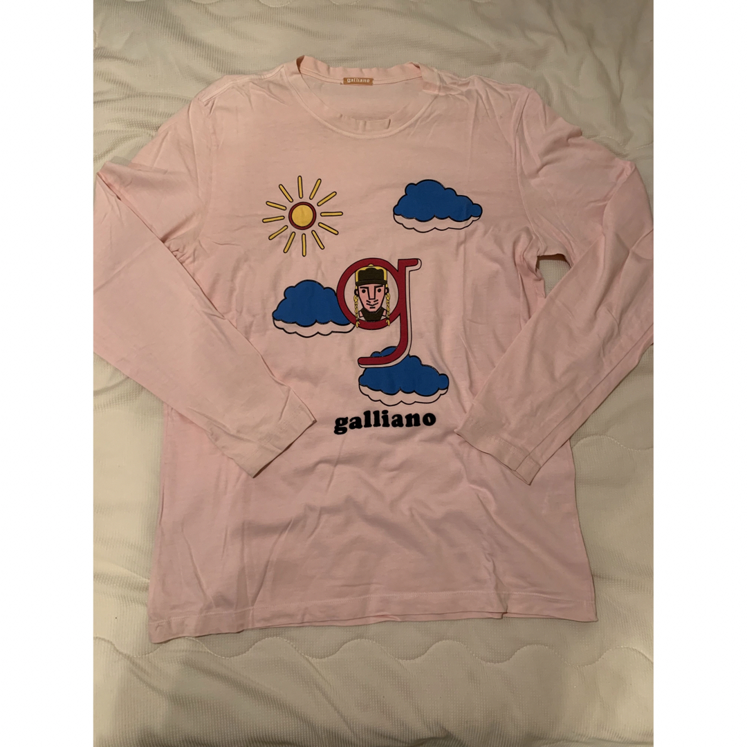 GALLIANO(ガリアーノ)のgalliano ピンク　ロンT メンズのトップス(Tシャツ/カットソー(七分/長袖))の商品写真