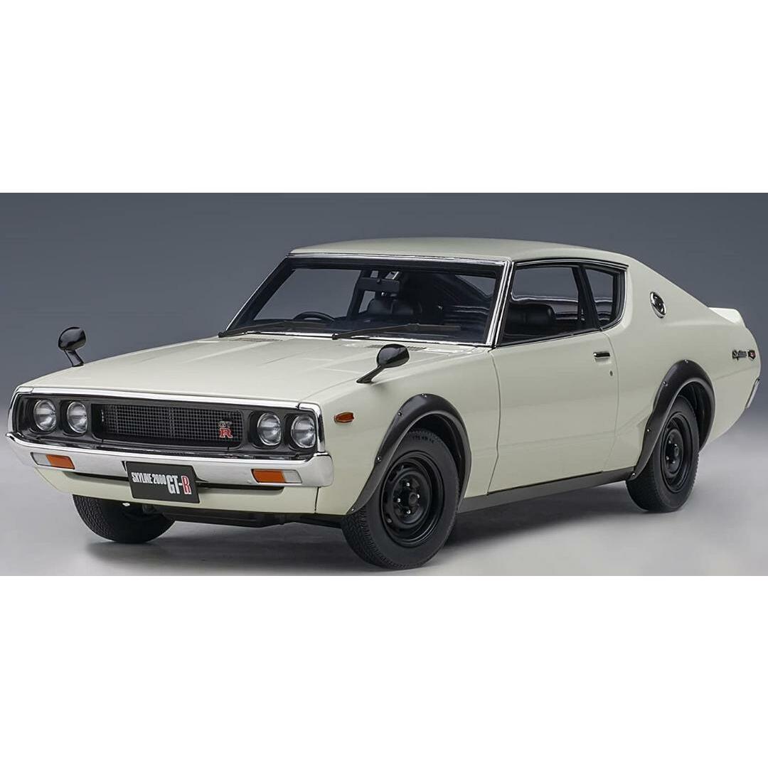 1/18 日産スカイライン2000GT-R ケンメリ ホワイト AUTOart製クラシックカー