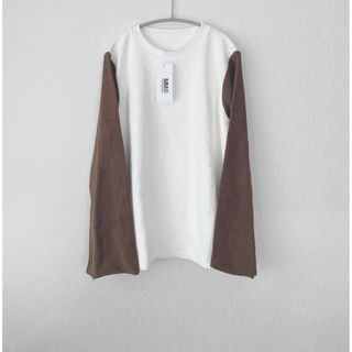 エムエムシックス(MM6)の【新品】MM6 MaisonMargiela  ⑥ロゴ パイル地 カットソー(Tシャツ(長袖/七分))