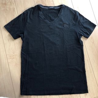 バーバリーブラックレーベル(BURBERRY BLACK LABEL)のバーバリーブラックレーベル　サイズ3 半袖　Tシャツ　黒　ブラック(Tシャツ/カットソー(半袖/袖なし))