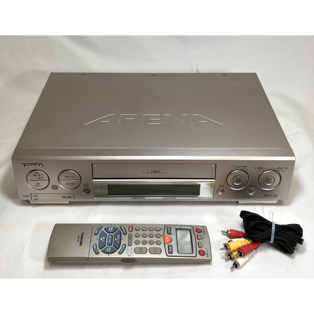 【整備済】TOSHIBA A-F100 VHS ビデオデッキ 東芝