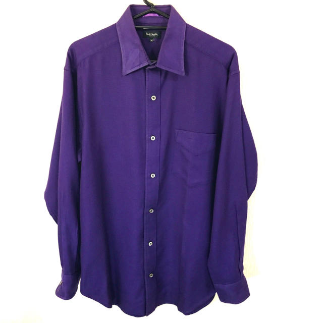 ポールスミス ジャガードシャツ 長袖 紫 M ドレスシャツ | フリマアプリ ラクマ