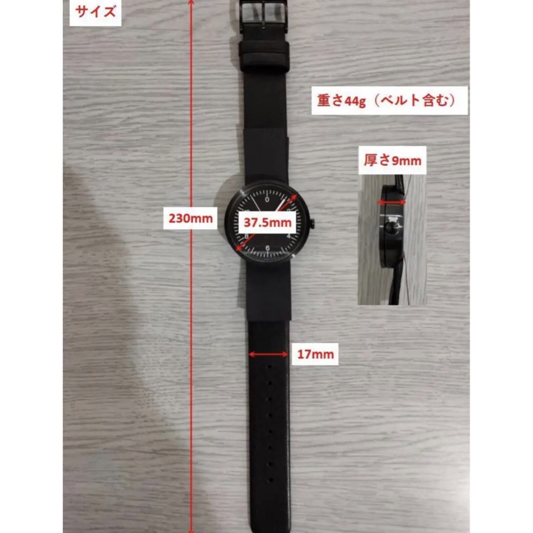 MUJI (無印良品) - 無印良品 腕時計 Wall Clock 黒 MJ-WCW1の MUJI (無印良品) - 無印良品 腕時計 Wall Clock 黒 MJ-WCW1の