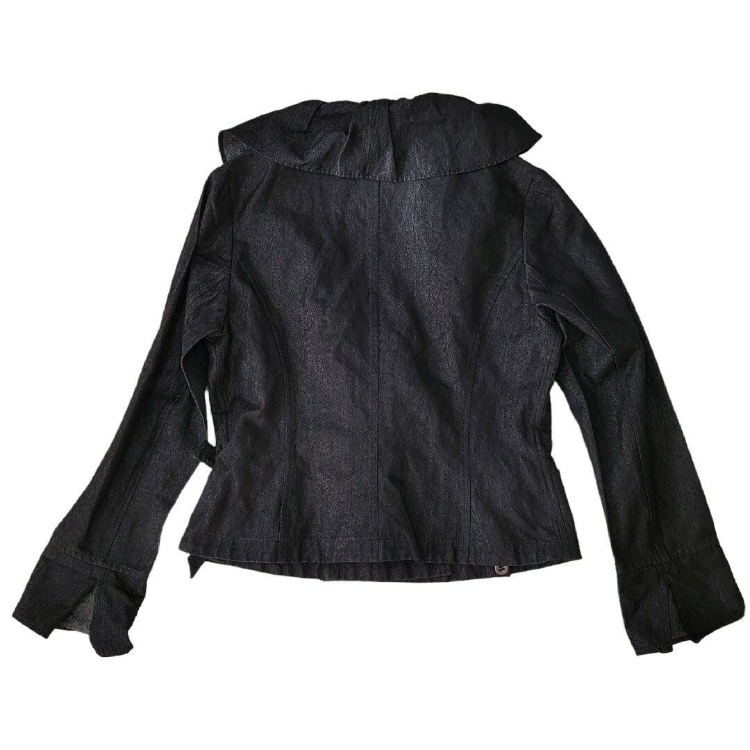 【美フリルデサイン】ノリコアラキ noriko araki  デニムジャケット レディースのジャケット/アウター(Gジャン/デニムジャケット)の商品写真