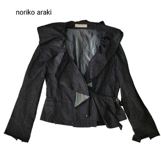【美フリルデサイン】ノリコアラキ noriko araki  デニムジャケット(Gジャン/デニムジャケット)