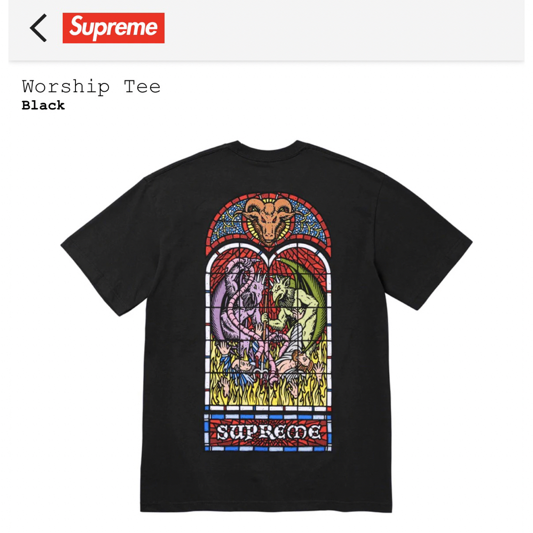 【Mサイズ】 supreme worship tee