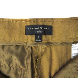 【珍品】 banana republic レーヨン ワイドパンツ ブラック