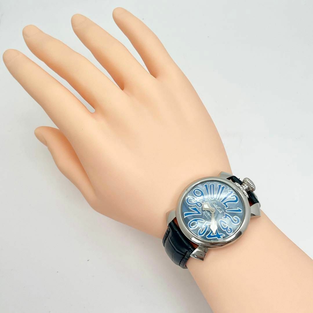 462 ガガミラノ時計　メンズ腕時計　レディース腕時計　マヌアーレ40 ブルー