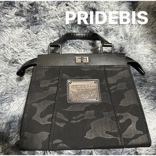 プライド(PRIDE)のPRIDEBIS プライド ハンドバッグ ブラック 迷彩(ハンドバッグ)