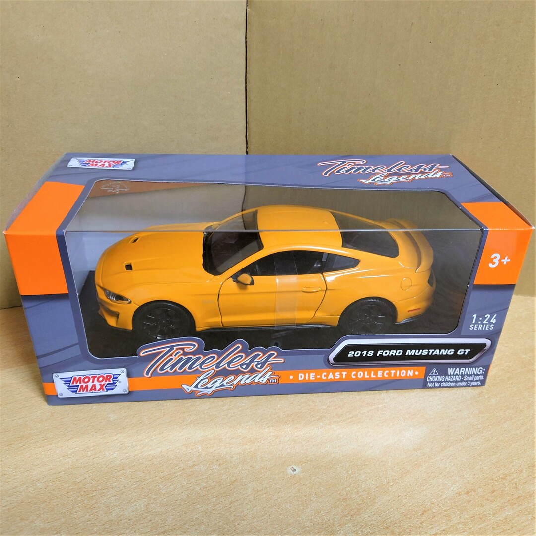 1/24 フォードマスタングGT 2018  オレンジ Ford Mustang エンタメ/ホビーのおもちゃ/ぬいぐるみ(ミニカー)の商品写真