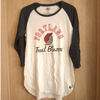 フォーティセブン(47 Brand)の中古・NBAブレイザーズ　Tシャツ　レディースUS-Ｍ(Tシャツ(長袖/七分))