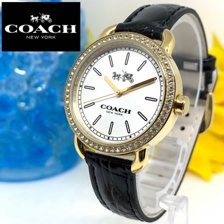 コーチ(COACH) 黒 腕時計(レディース)（ゴールド/金色系）の通販 31点