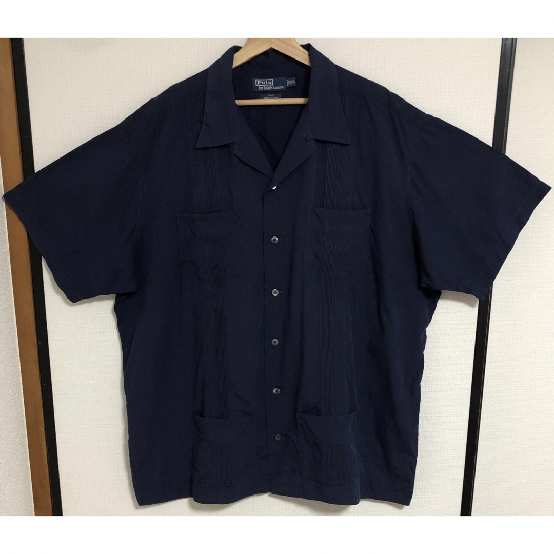 POLO RALPH LAUREN(ポロラルフローレン)のベルベルジン藤原氏着用90s ポロ ラルフローレン 開襟 キューバシャツJAVA メンズのトップス(ポロシャツ)の商品写真