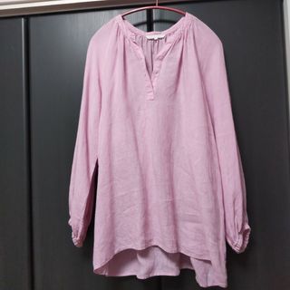 ニジュウサンク(23区)の23区☆【洗える】LIBECO LINEN スキッパー チュニック ブラウス(シャツ/ブラウス(長袖/七分))