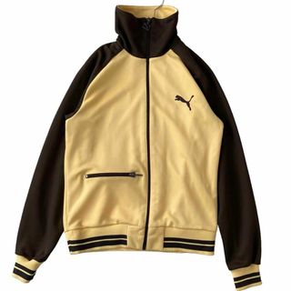 PUMA - 5584 PUMAトラックジャケット Dブラウン×イエロー バック PUMA - 5584 PUMAトラックジャケット Dブラウン×イエロー バック