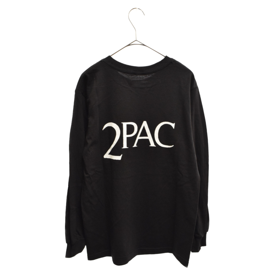 WACKO MARIA(ワコマリア)のWACKO MARIA ワコマリア 23AW TUPAC LONG SLEEVE T-SHIRTトゥーパック フォトロングスリーブTシャツ 2PAC 
 長袖Tシャツ ブラック TUPAC-WM-LT01 メンズのトップス(Tシャツ/カットソー(七分/長袖))の商品写真