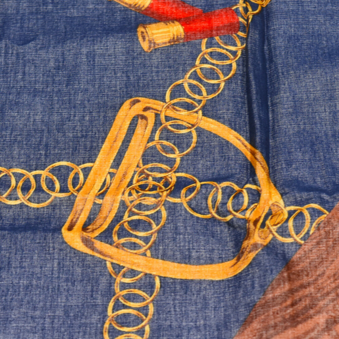 Supreme(シュプリーム)のSUPREME シュプリーム 大判スカーフ 総柄 ネイビー ポケットチーフ メンズのファッション小物(バンダナ/スカーフ)の商品写真