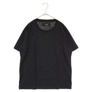 エイケイエム(AKM)のAKM エーケーエム ポリ コットン 無地半袖Tシャツ カットソー ブラック(Tシャツ/カットソー(半袖/袖なし))